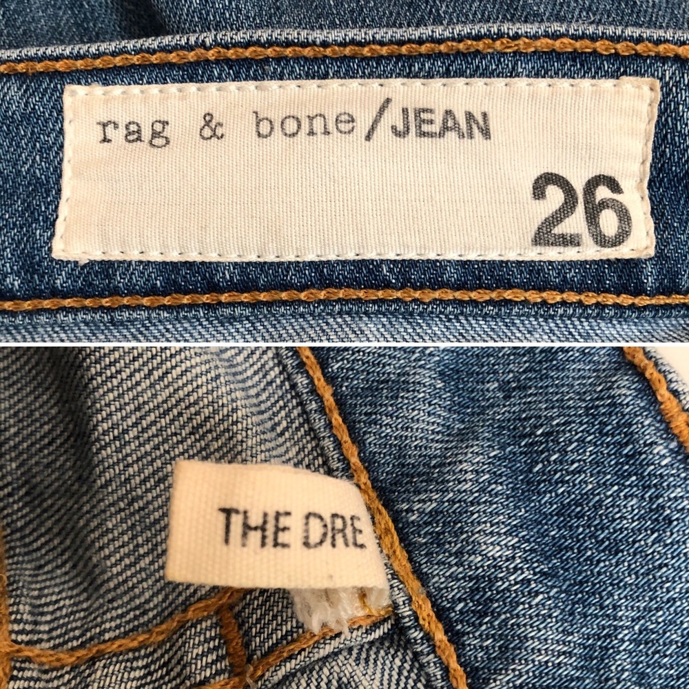 Rag & Bone The Dre Distressed Boyfriend Jeans - Picture 7 of 8